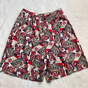 Pendleton vintage golf print knockabout shorts skort pockets Women's Size Large‍